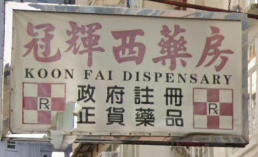 推介: 冠輝西藥房